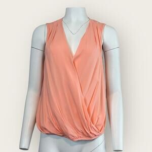 NWT | Bobi Los Angeles | Surplice Tank Top | Papaya | Medium